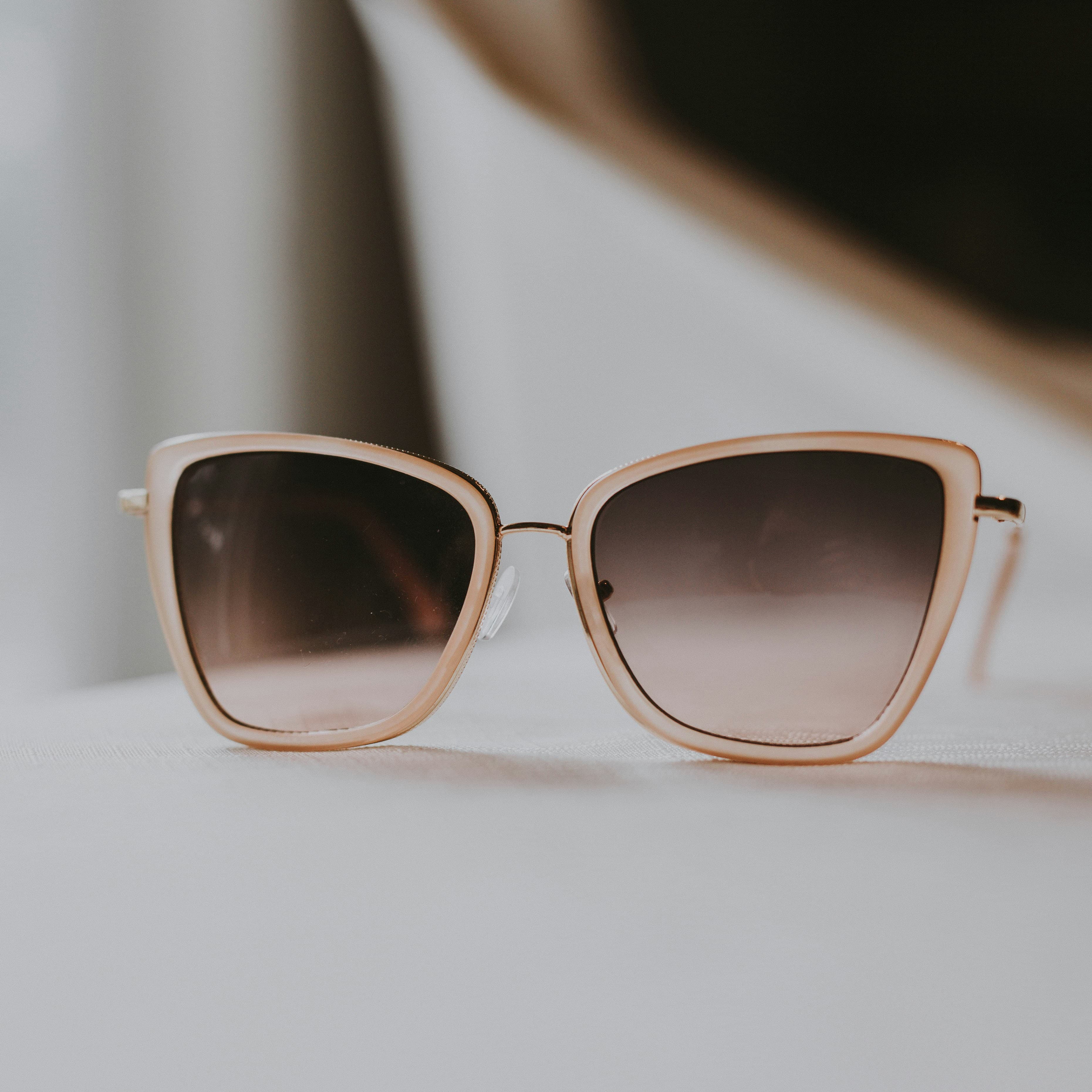 Lentes ópticos en exhibición